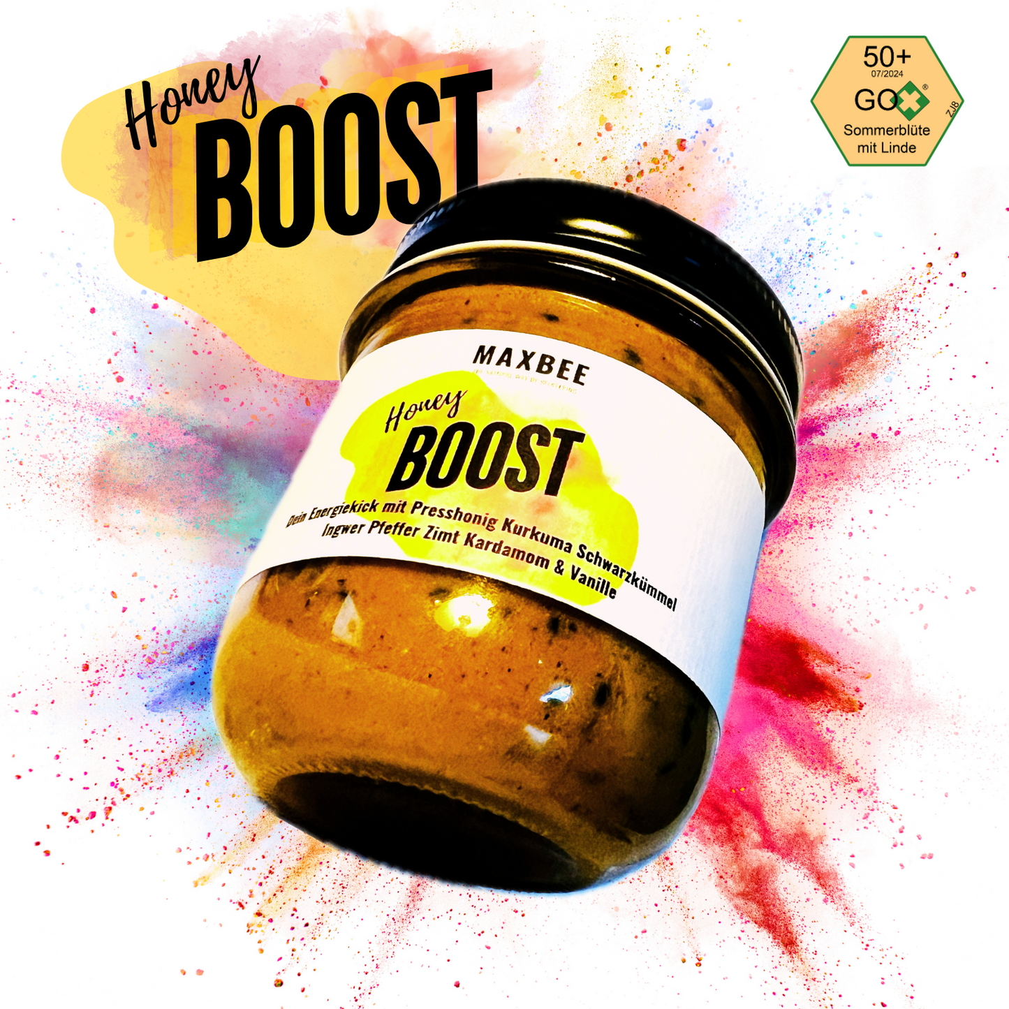 Honey Boost - Presshonig mit Schwarzkümmel Kurkuma und Ingwer