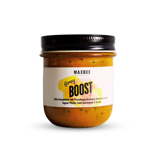 Honey Boost - Presshonig mit Schwarzkümmel Kurkuma und Ingwer